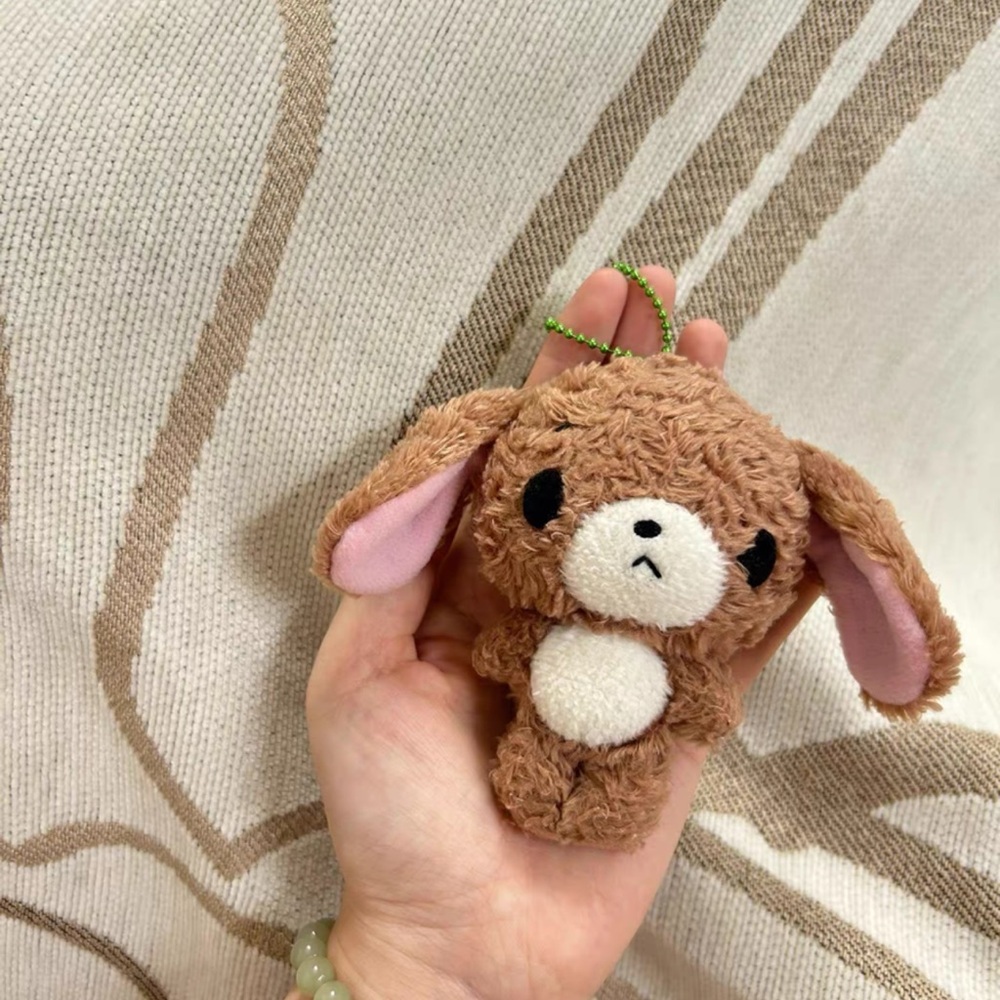 Rare Sanrio Sugarbunnies Jointed Plush Keychain — Brown Edition
